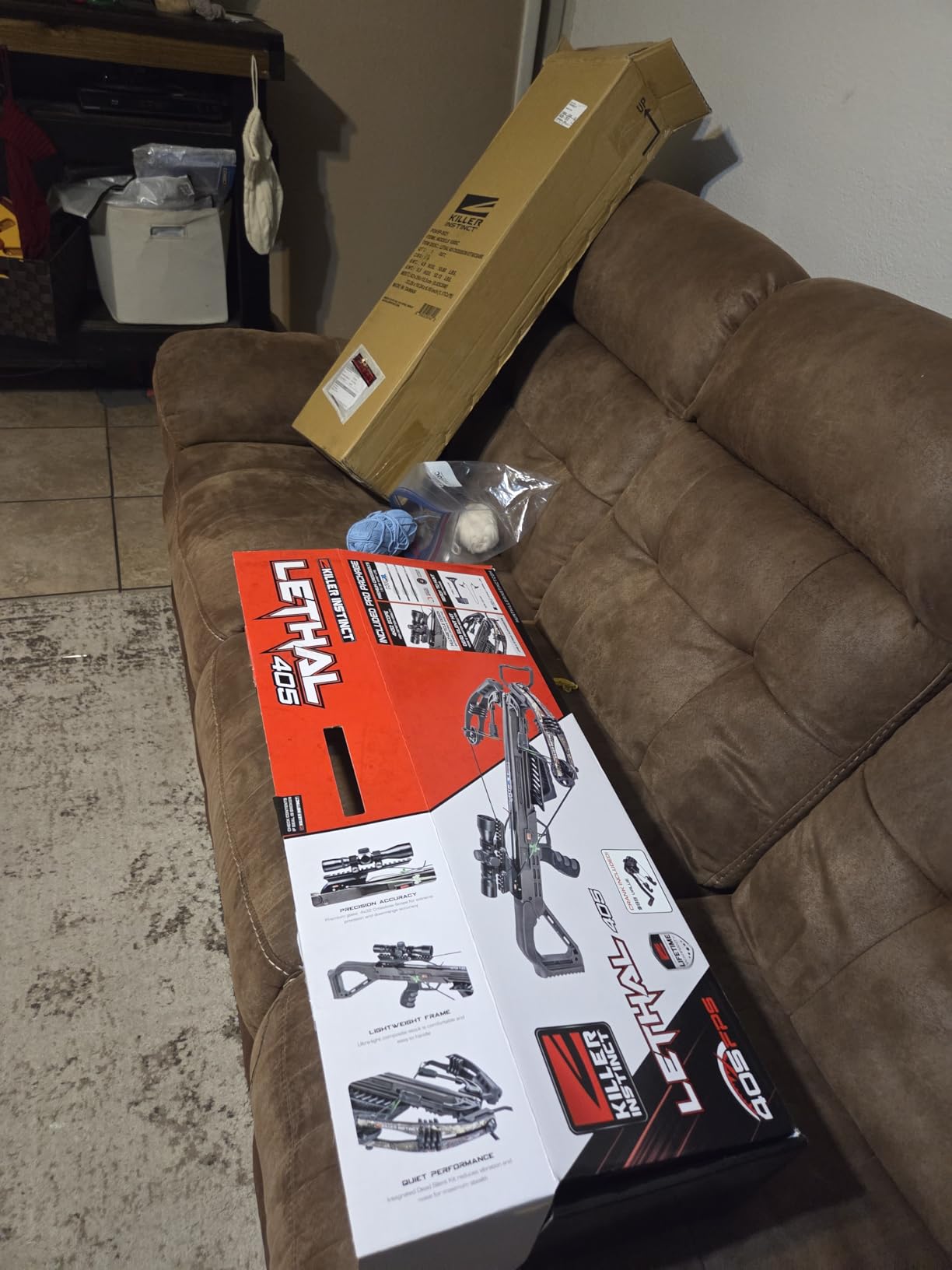 Killer Instinct Lethal 405 Crossbow Pro Package with 4 x 32 Non-Illuminated Scope, Rope Cocker, String Suppressors, 3-Bolt Quiver, 3 Hypr Lite Bolts and Field Tips customer photo 1