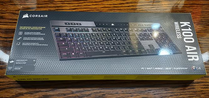 Corsair K100 RGB Mechanical Gaming Keyboard - Cherry MX Speed RGB Silver Keyswitches - PBT Double-Shot Keycaps - Elgato Stream Deck and iCUE Compatible - QWERTY NA Layout - Black customer photo 2
