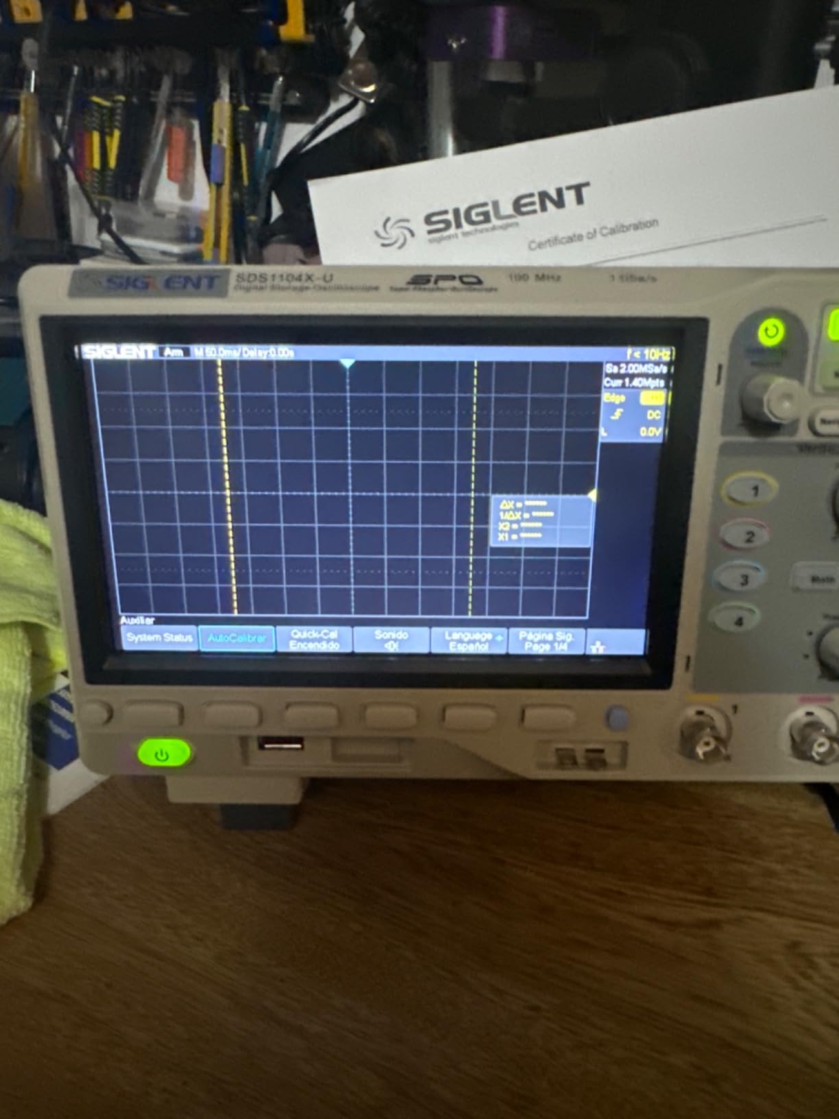 Siglent Technologies SDS1104X-U 100MHz Super Phosphor Digital Oscilloscope 4 Channels customer photo 1