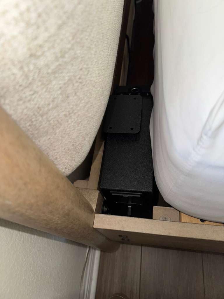 Biometric Slider Handgun Gun Safe for Nightstand, Desk, Bed Side, Truck - Auto Sliding Door Hand Gun Safe customer photo 1