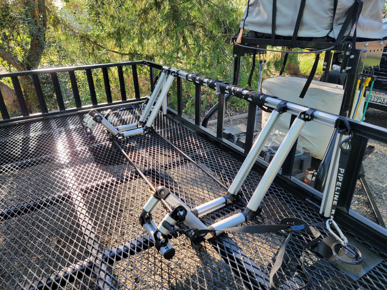 Truck Bed Bike Rack - All-Aluminum Truck Bed 2 Bike Rack Full Size Trucks- Holds 2 Standard Bikes - Effort-Free Installation customer photo 1