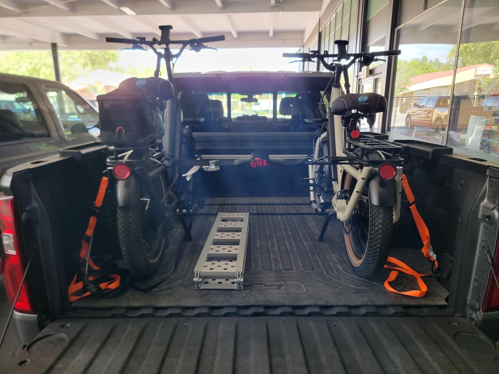Truck Bed Bike Rack - All-Aluminum Truck Bed 2 Bike Rack Full Size Trucks- Holds 2 Standard Bikes - Effort-Free Installation customer photo 2
