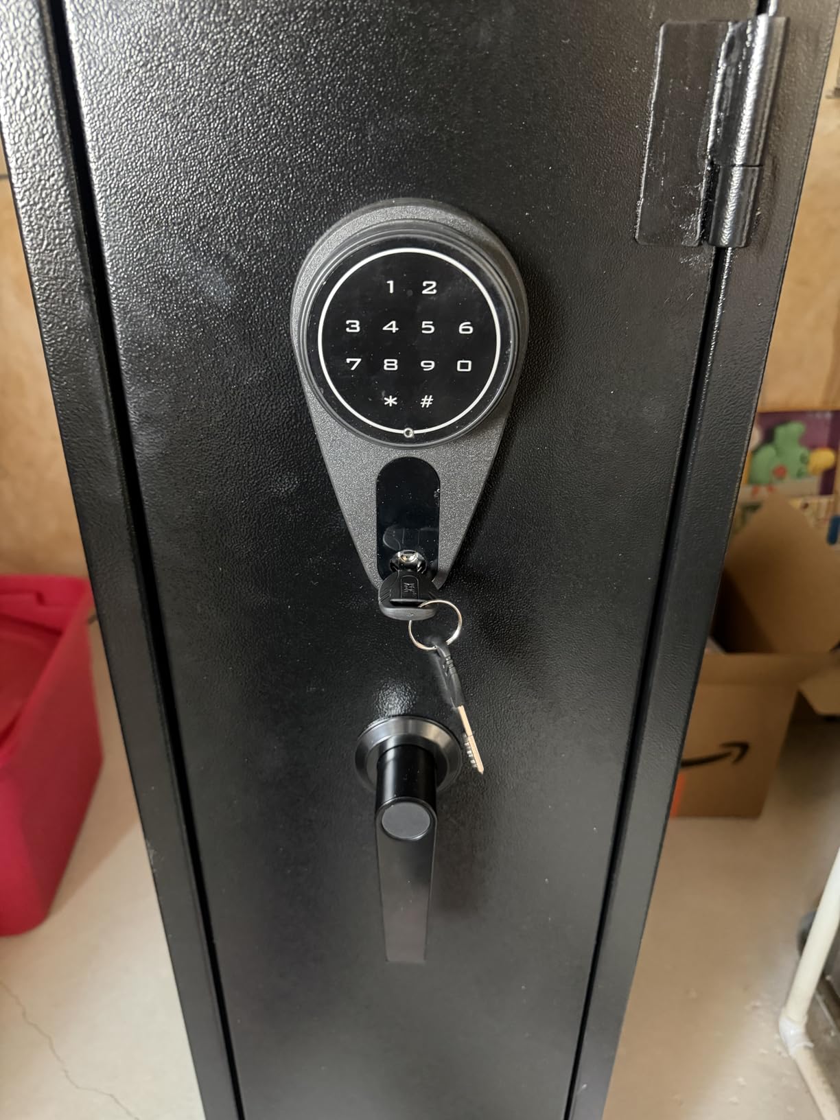 KAER Assembled Gun Safe for Rifles and Pistols with Electronic Lock | Gun Cabinet for 3-5 Shotguns 5 Handguns customer photo 2