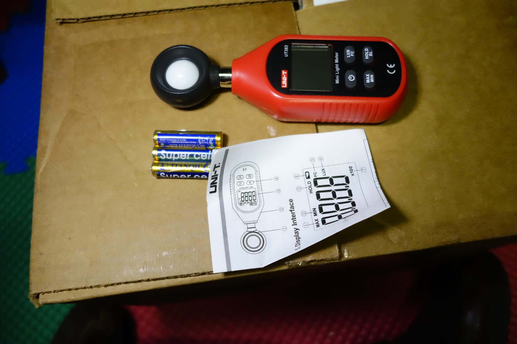 UNI-T UT383 Light Meter Digital Illuminance Meter Lux Meter customer photo 2