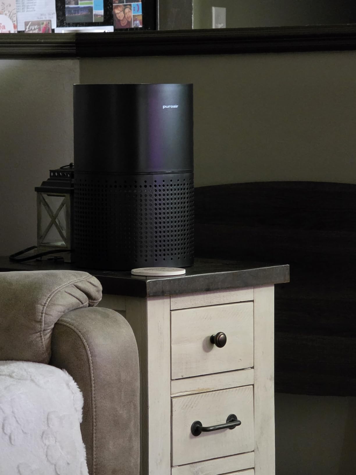 PuroAir 240 HEPA Air Purifiers for Home Pets Bedroom - Filter 1,000 Ft² | 3-Layer Air Filter with CarbonTech for Smoke, Odor, Allergies is 500X Stronger - Auto Air Quality Sensor, Quiet Sleep Mode customer photo 1