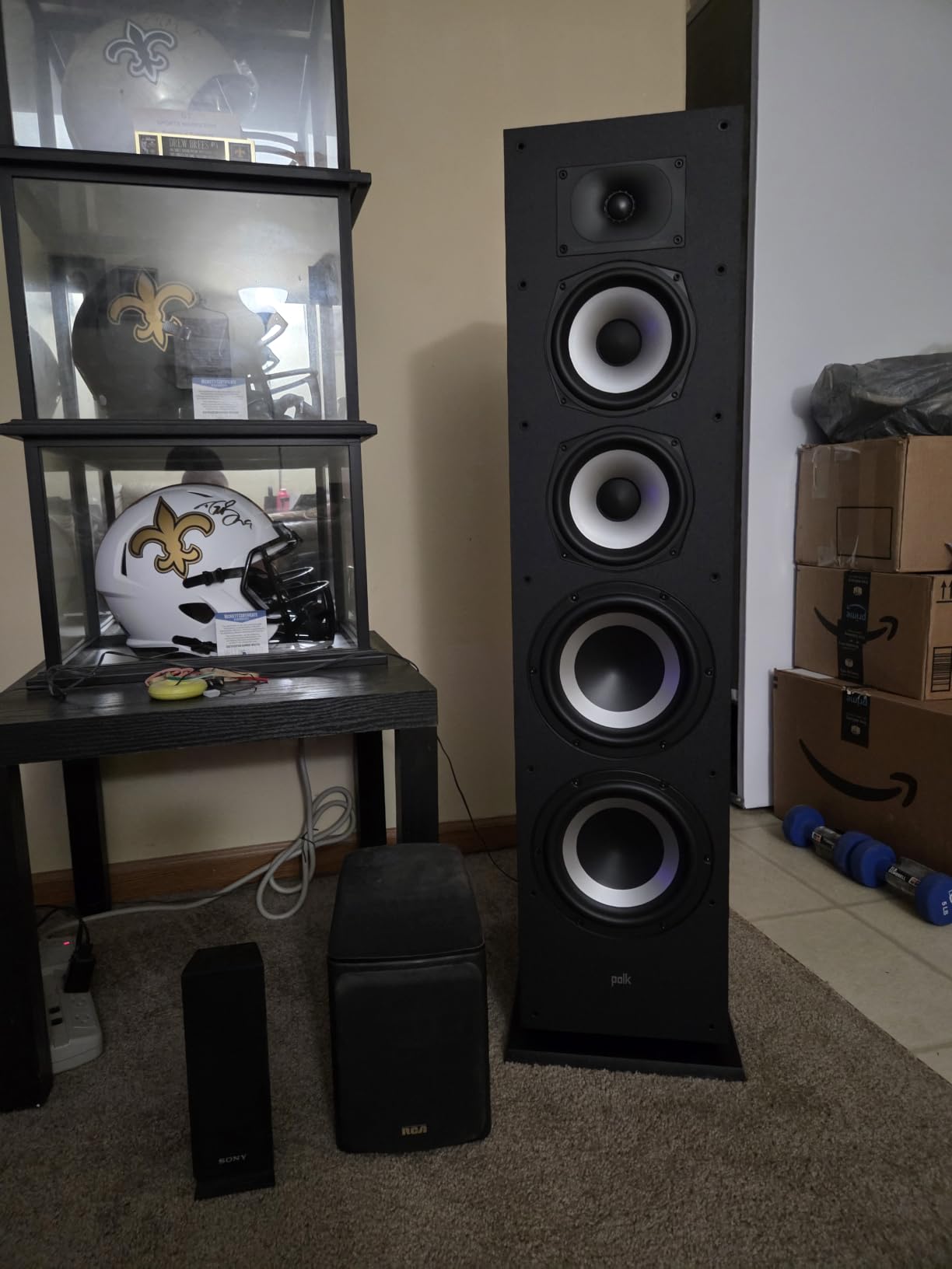 Polk Monitor XT70 Large Tower Speaker, Home Stereo Speakers, Hi-Res Audio, Dolby Atmos & DTS:X Compatible (Single, Midnight Black) customer photo 2
