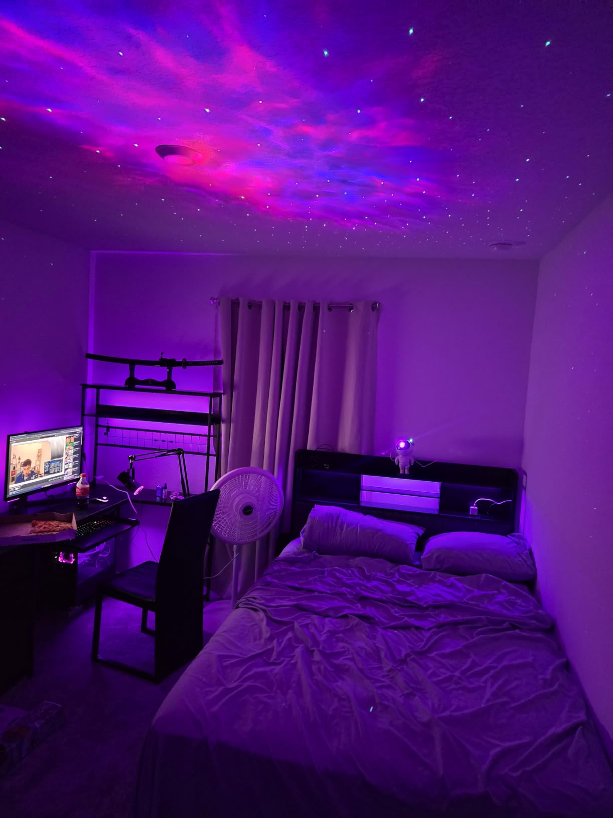 Star Projector Galaxy Night Light - Astronaut Space Projector, Starry Nebula Ceiling LED Lamp with Timer and Remote customer photo 1