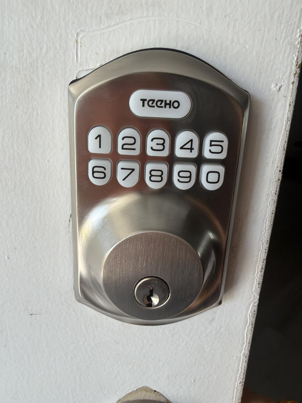 TEEHO TE001 Keyless Entry Door Lock with Keypad - Smart Deadbolt Lock for Front Door with 2 Keys - Auto Lock - Easy Installation - Matte Black customer photo 2