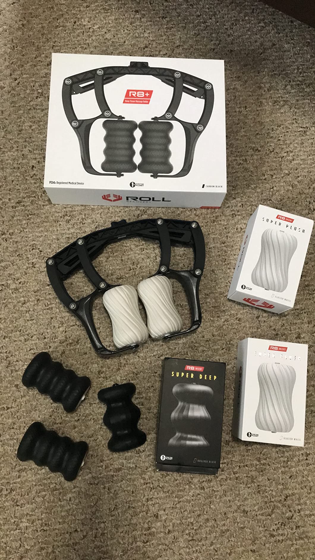 ROLL Recovery R8 Plus (Alpine White) - Deep Tissue Massage Roller customer photo 1
