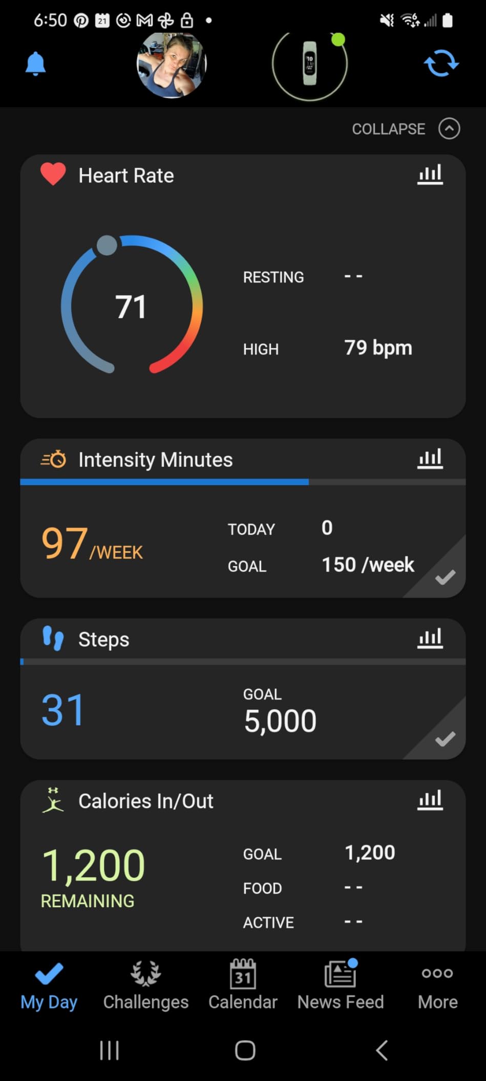 Garmin vivosmart 5, Fitness Tracker, Long-Lasting Battery, Simple Design, Black customer photo 2