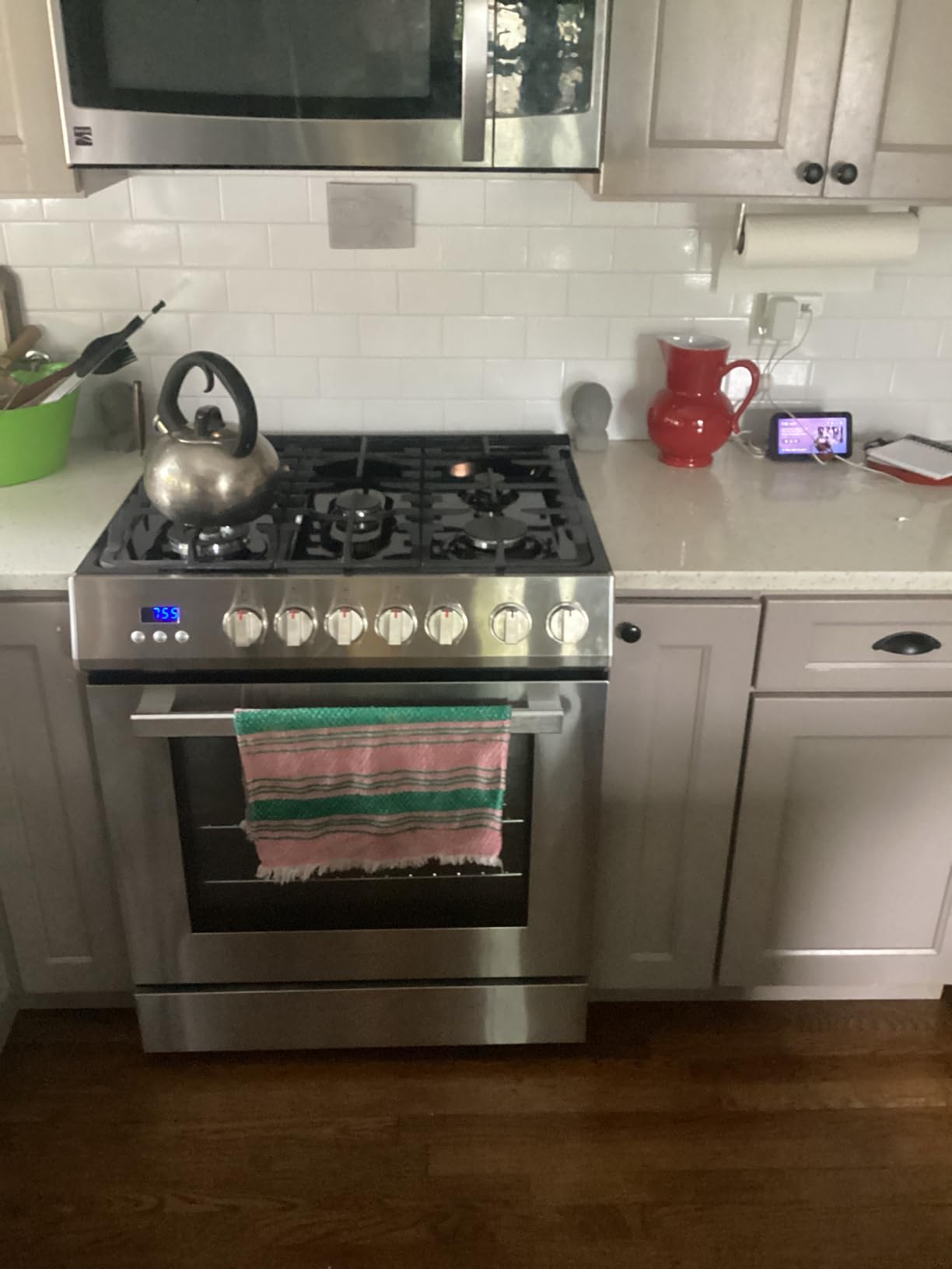 COSMO COS-305AGC 30 in. 5.0 cu. ft. Freestanding Single Oven Gas Range with 5 Burner Cooktop and Heavy Duty Cast Iron Grates in Stainless Steel | Oven Fan Circulation, Cast Iron Grates, Digital Display with Timer, Liquid Propane Convertible, Wok Ring customer photo 1