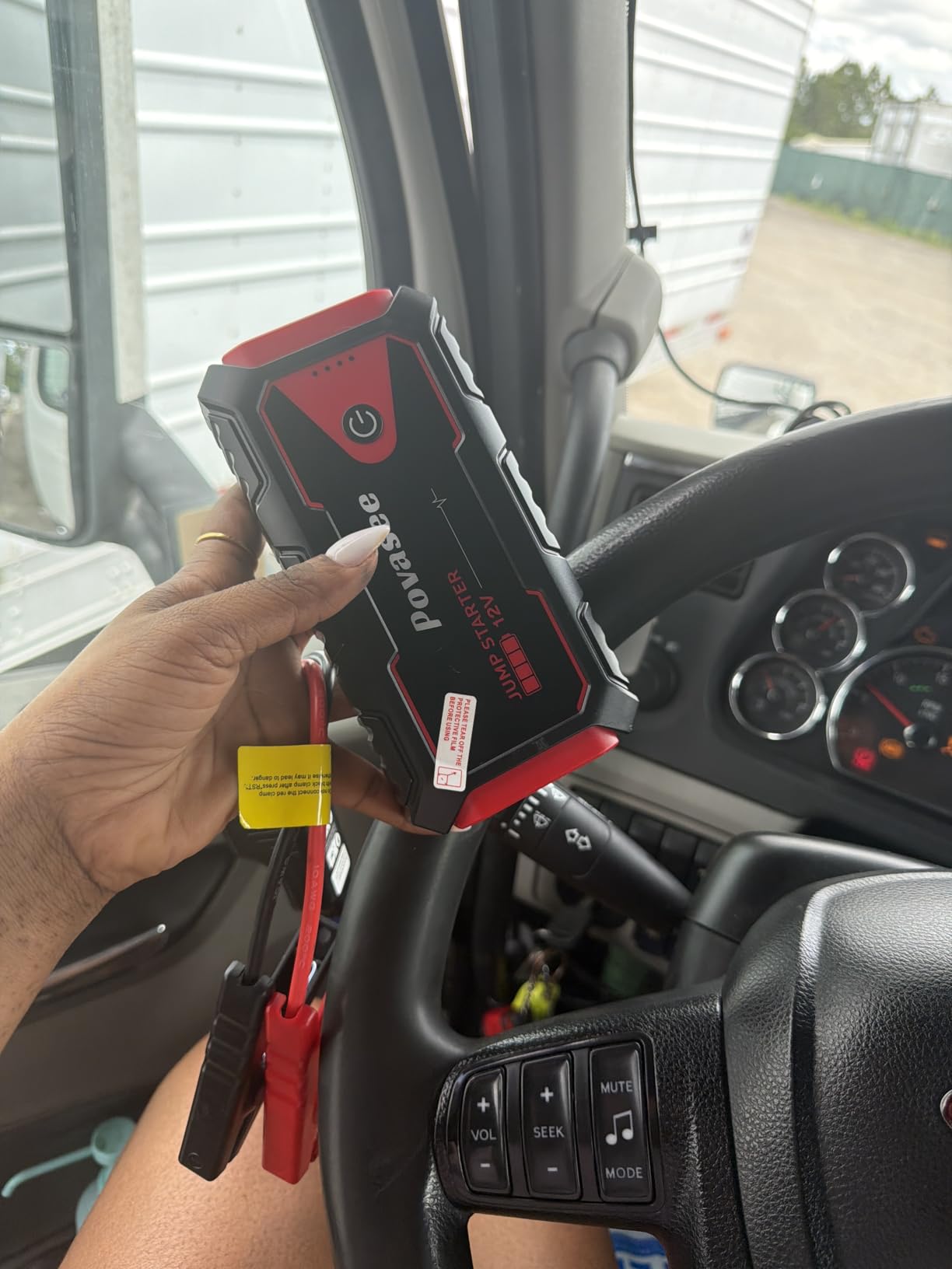 Povasee Jump Starter 5000A Car Jumper Starter, Model A30 12V Jump Box for Car Battery up to 10L Gas or 8L Diesel Engine Battery Jumper Starter Portable with Power Bank/Dual Output/LED Light customer photo 1