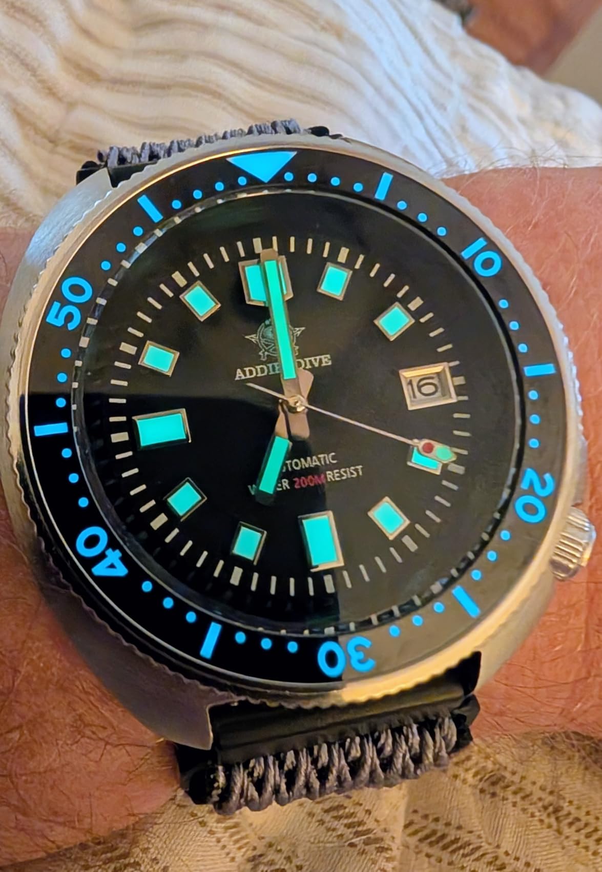 Automatic Watch Diver 200 M Mens Watch Luminescent Mechanical NH35A Analog Stainless Steel customer photo 2