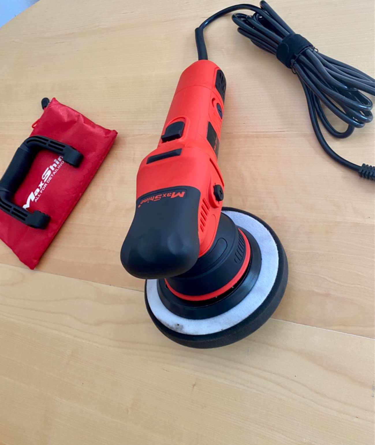 Maxshine M8S V2 Dual Action Polisher - 8mm Throw Random Orbital Buffer, 1000W Detailing Machine with 5-Inch Backing Plate, 6-Speed customer photo 2