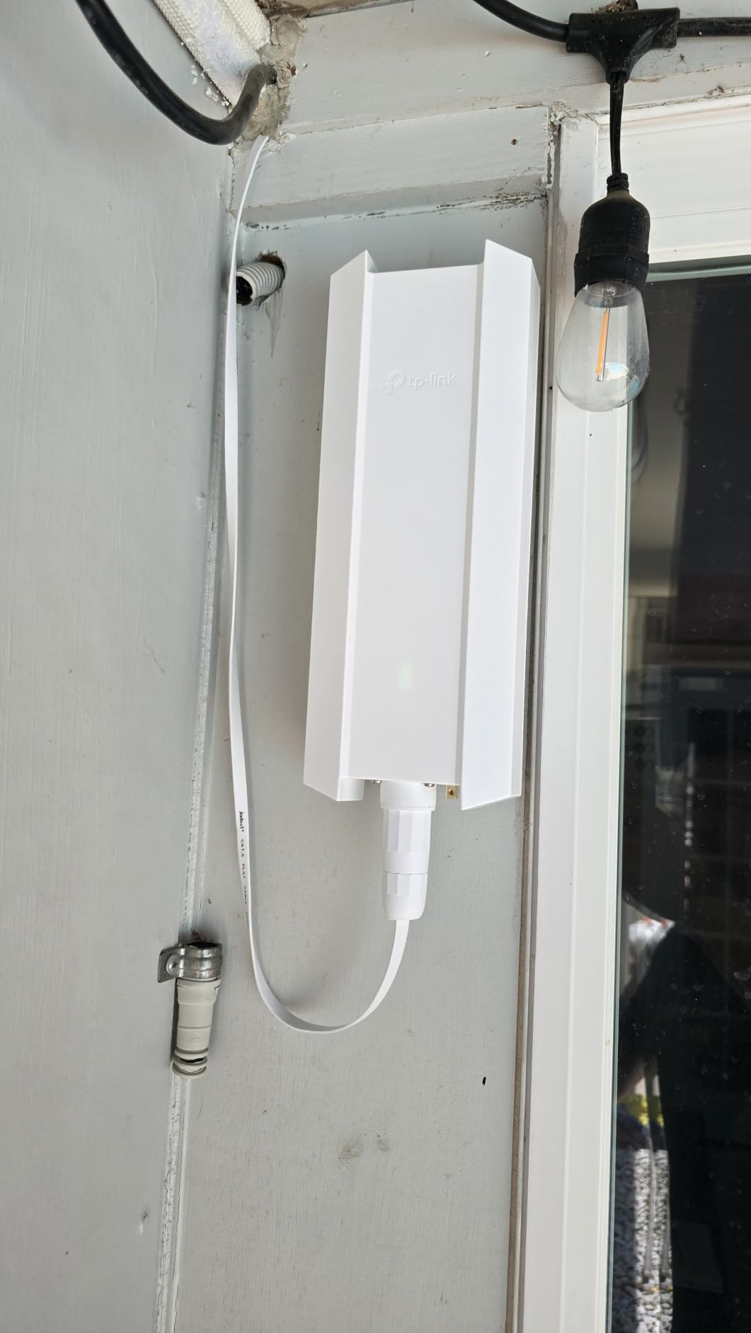 TP-Link Long Range Outdoor Access Point | WiFi Extender Outdoor Universal Compatible | WiFi 6 AX1800 Dual Band | IP68 Weatherproof | Seamless Roaming | Omada Remote Managed (EAP610-Outdoor) customer photo 1