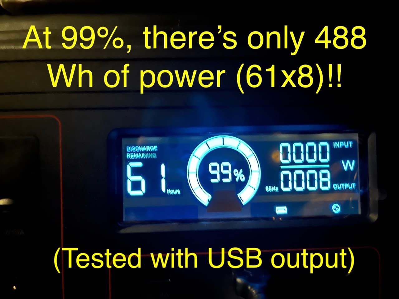 Portable Power Station 330W, GRECELL 288.6Wh Solar Generator with 60W USB-C PD Output, 120V Pure Sine Wave AC Outlet Backup Lithium Battery customer photo 2
