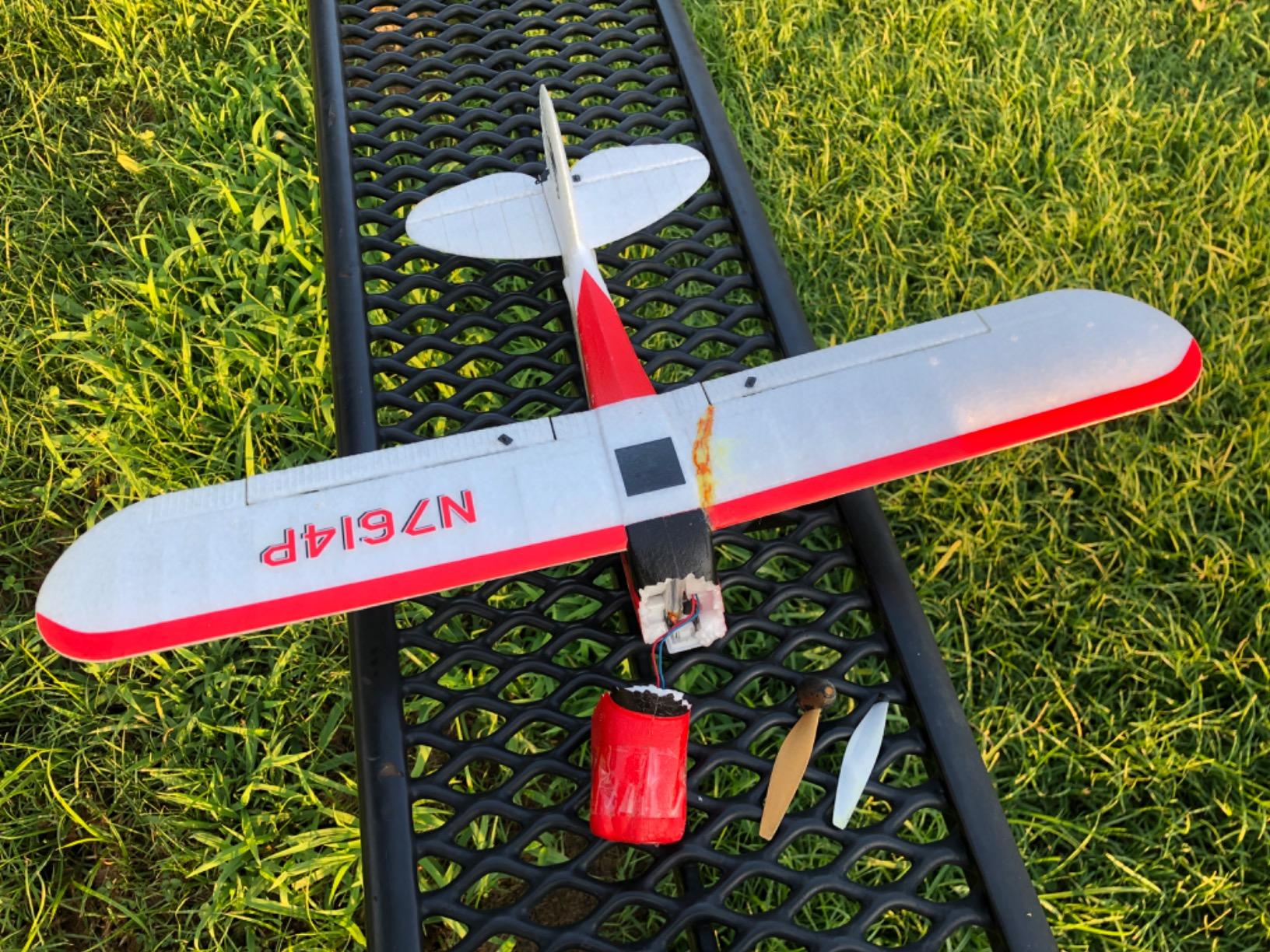 volantexrc RC Plane Trainer Sport Cub 4CH Remote Control Airplane with Prop Saver, 6-Axis Gyro Stabilizer & 3 Modes to Fly, Radio Controlled Aircraft RTF for Beginners & Adults (500mm, Blue) customer photo 1