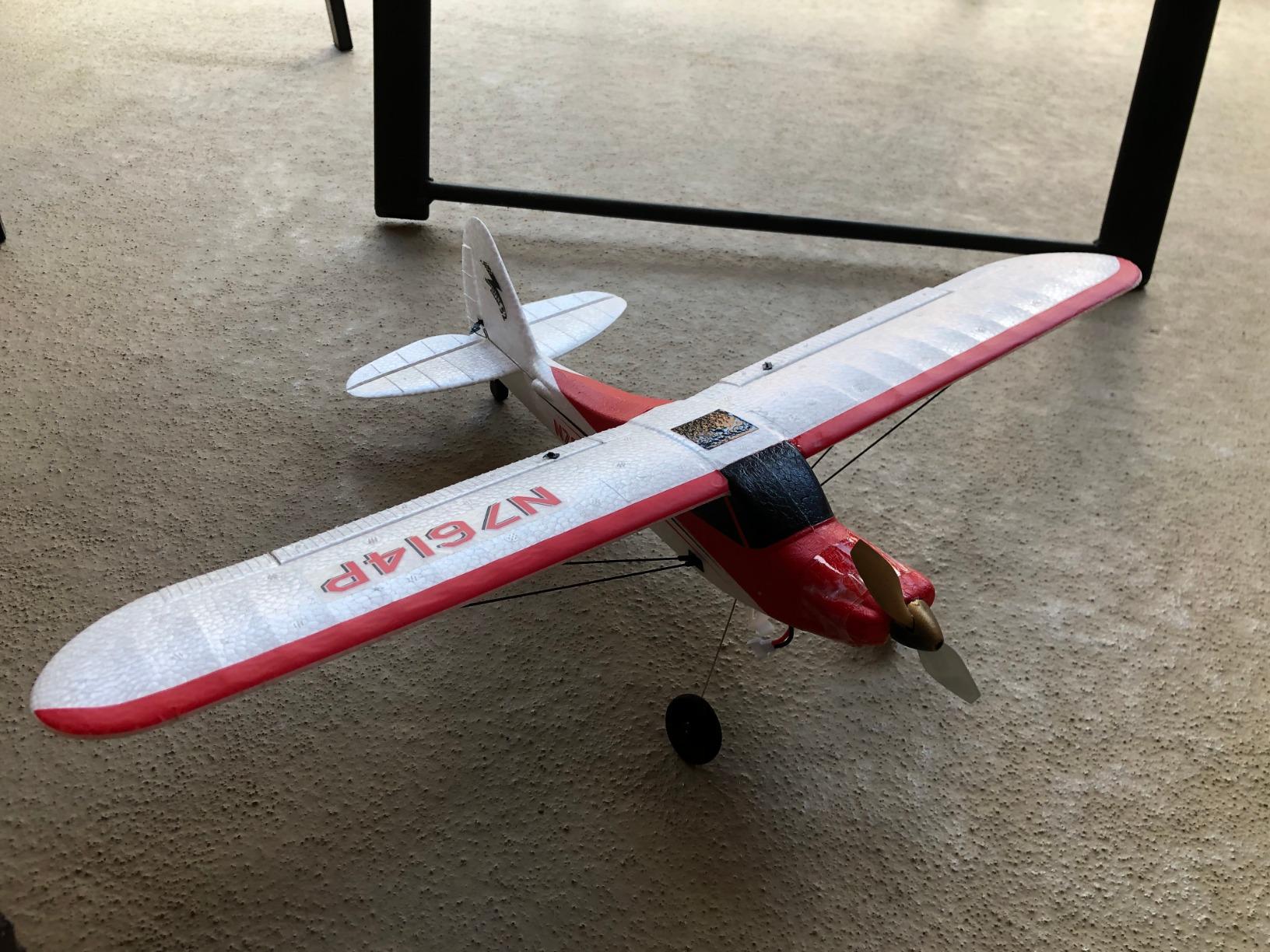 volantexrc RC Plane Trainer Sport Cub 4CH Remote Control Airplane with Prop Saver, 6-Axis Gyro Stabilizer & 3 Modes to Fly, Radio Controlled Aircraft RTF for Beginners & Adults (500mm, Blue) customer photo 2