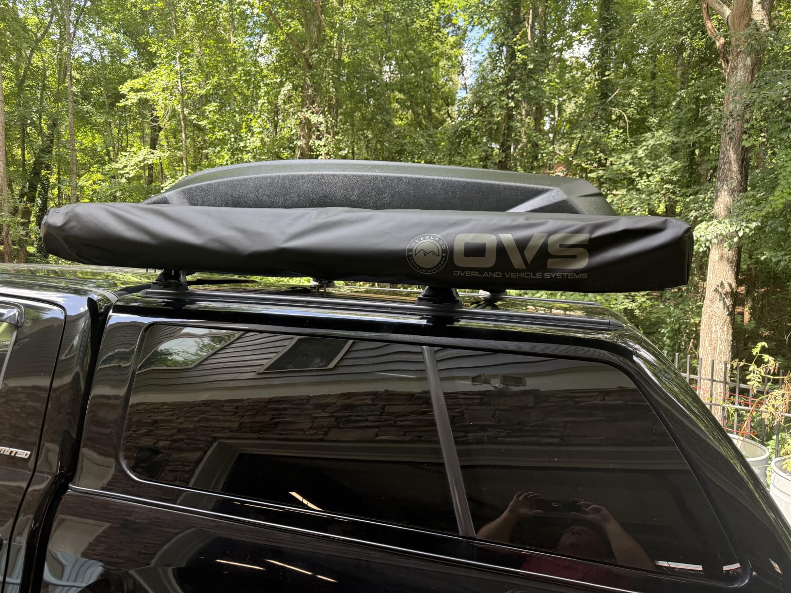 Overland Vehicle Systems 19689909 HD Nomadic 270 LTE Awning Passenger Side | 65 Sq Ft of Coverage | Dark Gray Fabric customer photo 1