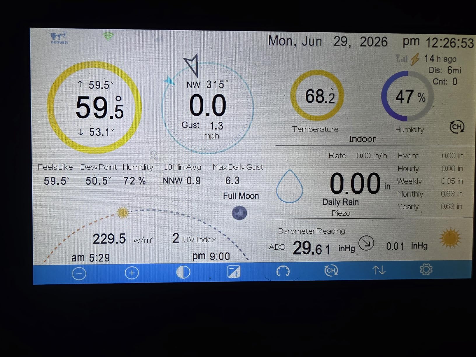 ECOWITT Wittboy Pro Weather Station HP2564 with 7 Inch TFT Display Console and WS90 Outdoor Weather Sensor customer photo 1