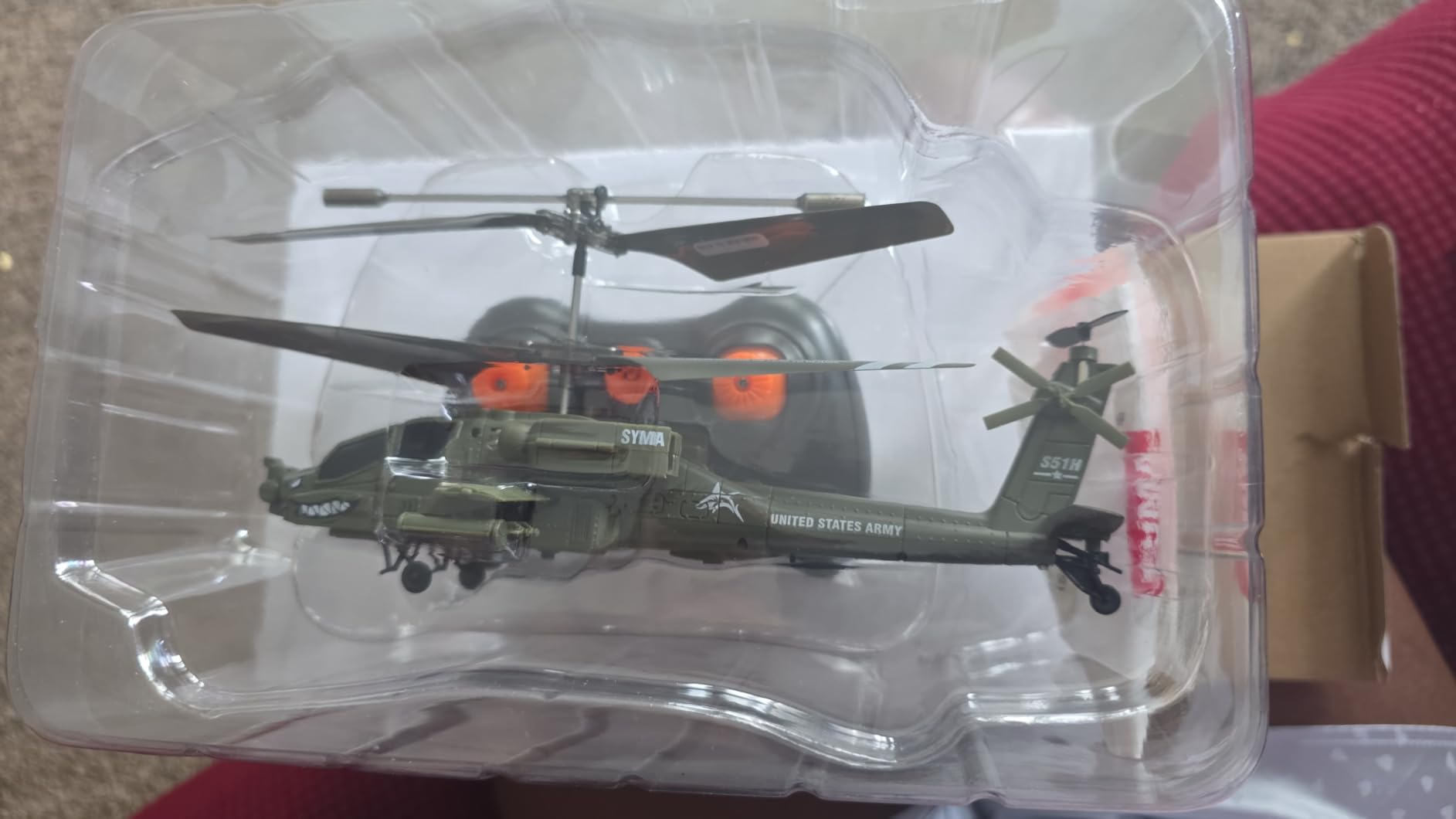 SYMA RC Helicopters, S51H Remote Control Helicopter 2.4GHz Military Army Toys for Boys Girls Kids with Altitude Hold, One Key Take Off/Landing, LED Light, Low Battery Reminder customer photo 1