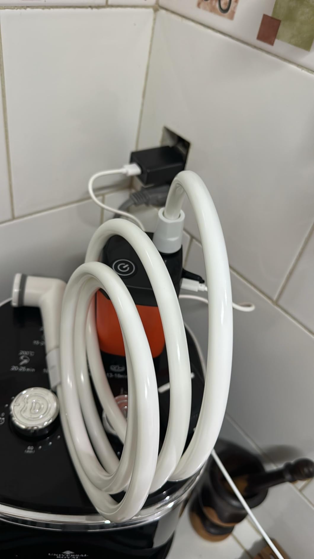 WADEO Portable Shower for Camping, Outdoor Electric Shower Rechargeable Pump with Intelligent Digital Display, Camping Shower Head Nozzle for Camping, Hiking, Traveling, Washing customer photo 1