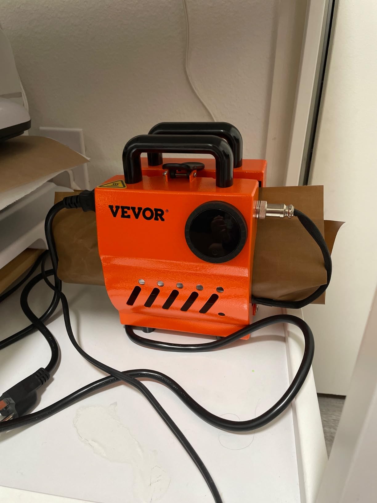 VEVOR Heat Press, Upgrade 5 in 1 Heat Press Machine for T-Shirt Hat Cap Mug Plate Sublimation, 15x15 inch Anti-Scald Fast Swing Away Digital Control Multifunction, Blue customer photo 1