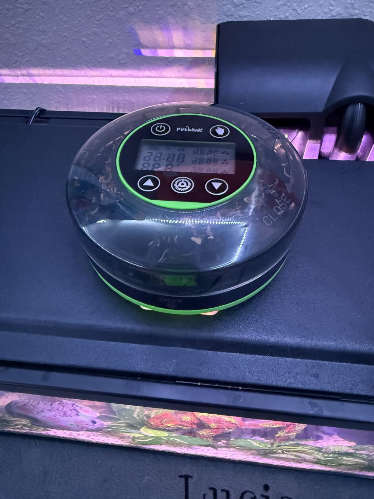 Automatic Fish Feeder for Aquarium - Moisture-Proof and Precision Feeding Betta Vacation Feeder, USB Rechargeable Auto Fish Food Dispenser with Timer,LCD Display customer photo 2