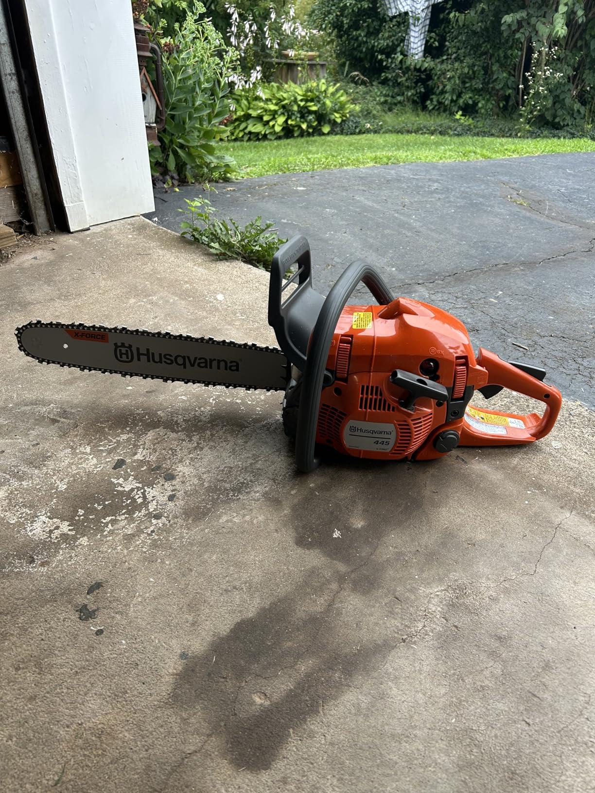 Husqvarna 445 Gas Chainsaw, 50-cc 2.8-HP, 2-Cycle X-Torq Engine, 18 Inch Chainsaw with Automatic Oiler, For Wood Cutting and Tree Trimming customer photo 1