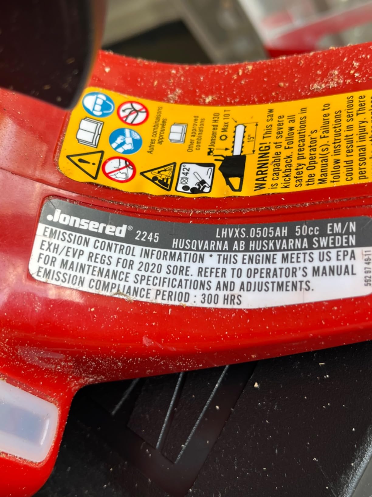 Husqvarna 445 Gas Chainsaw, 50-cc 2.8-HP, 2-Cycle X-Torq Engine, 18 Inch Chainsaw with Automatic Oiler, For Wood Cutting and Tree Trimming customer photo 2
