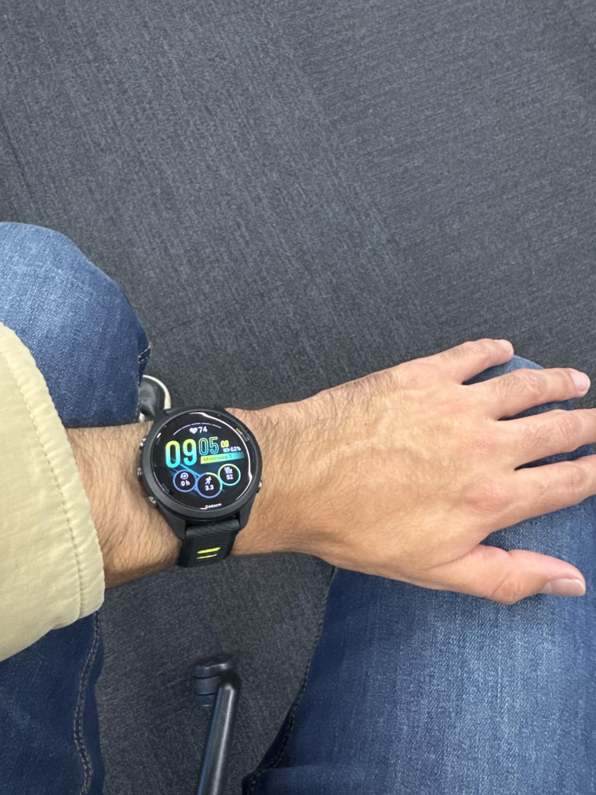 Garmin Forerunner 265 Running Smartwatch, Colorful AMOLED Display, Training Metrics and Recovery Insights, Whitestone and Tidal Blue customer photo 2