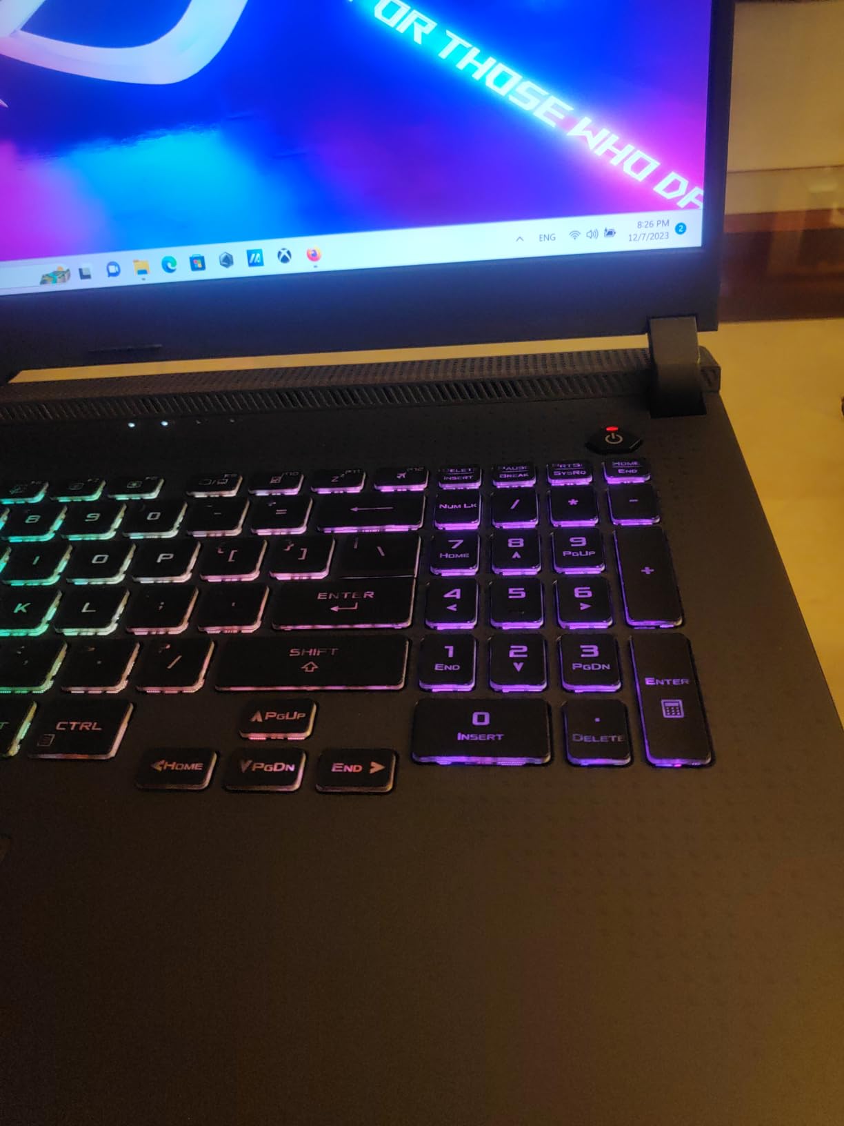 ASUS ROG Strix G17 (2023) Gaming Laptop, 17.3 QHD 240Hz, GeForce RTX 4070, AMD Ryzen 9 7945HX, 16GB DDR5, 1TB PCIe SSD, Wi-Fi 6E, Windows 11, G713PI-DS94 Eclipse Gray customer photo 2