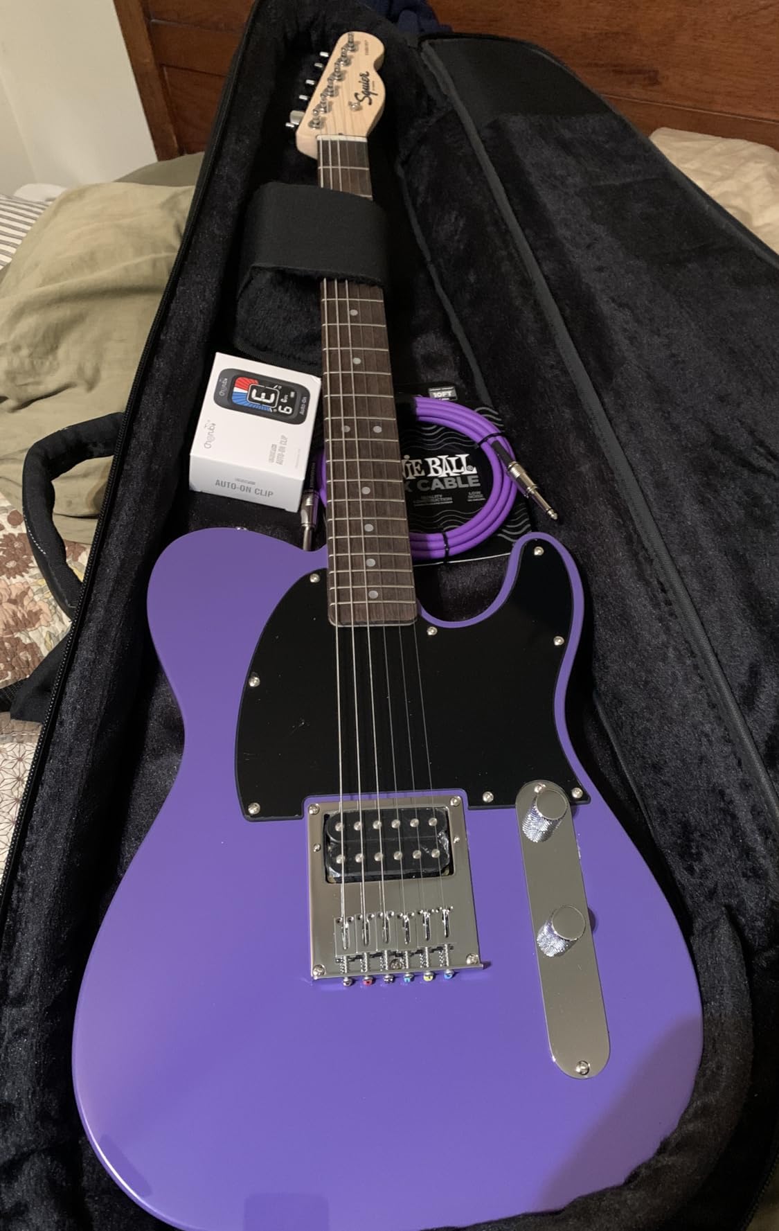 Squier Sonic Esquire Electric Guitar, Ultraviolet, Laurel Fingerboard customer photo 2