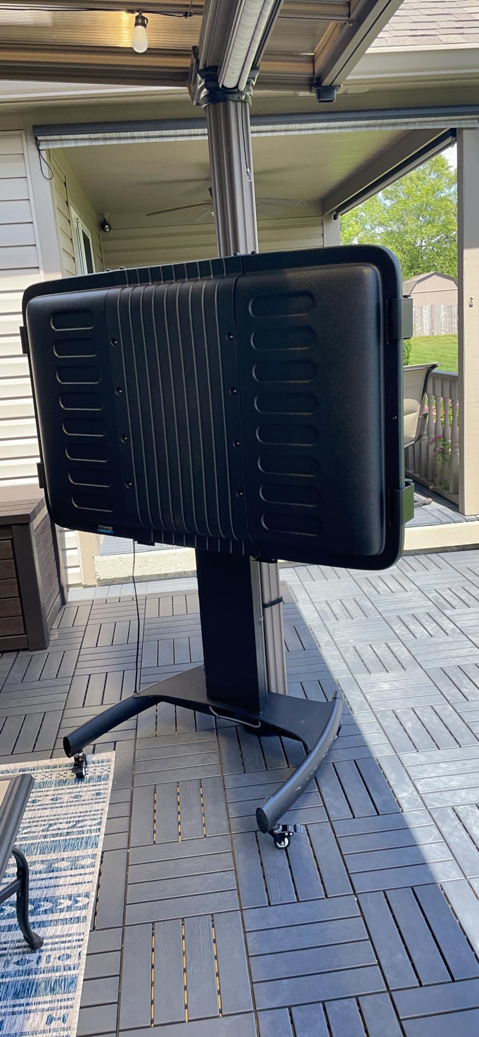 E-Series 58-65 Inch Outdoor TV Enclosure, Weatherproof Cover | Weatherproof | 2-Year Warranty | Protective | All-Season | Outdoor | Impact Resistant | TV Cabinet customer photo 1