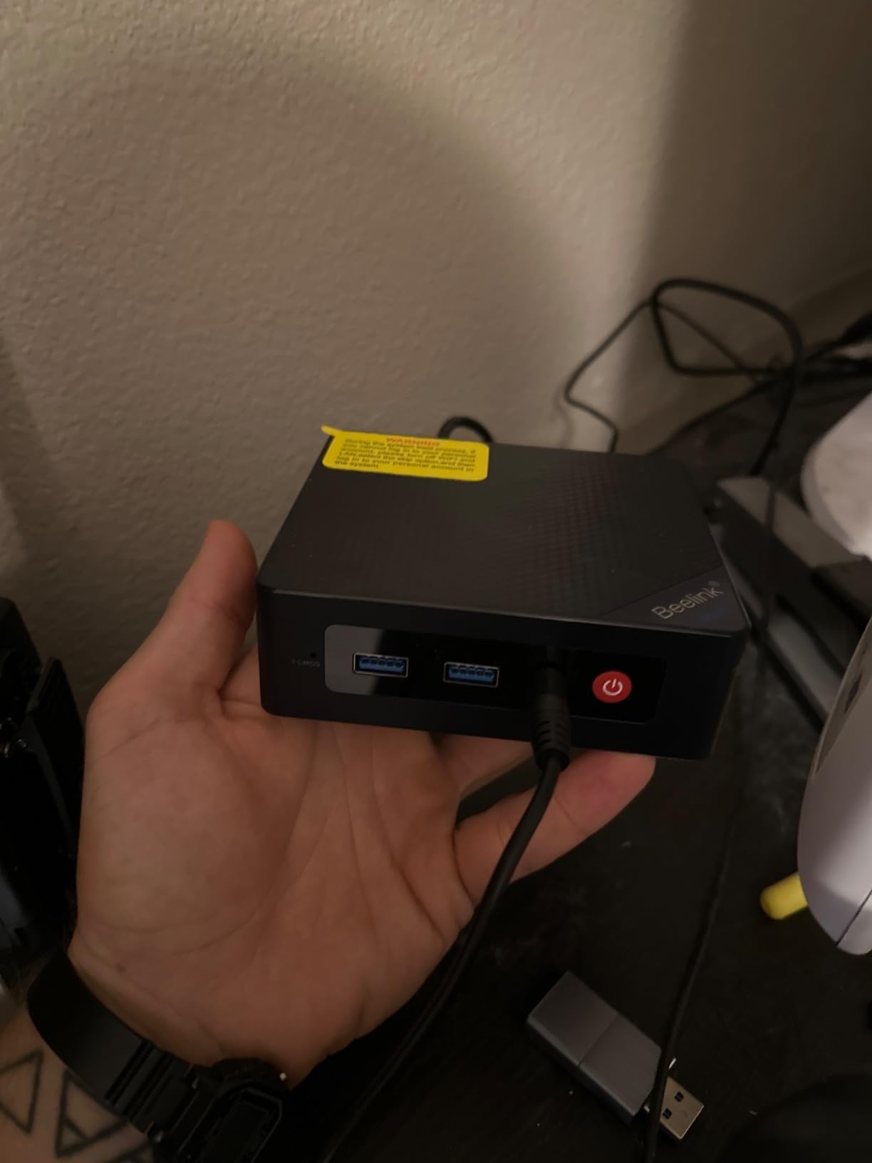Beelink Mini PC,12th Gen Intel Alder Lake-N100 up to 3.4 GHz, 16GB DDR4 RAM 500GB M.2 SSD Desktop PC, S12 Pro Mini Computers, 4K@60Hz Dual HDMI, USB3.2, WiFi 6 BT5.2, RJ45 LAN, Family-NAS/HTPC customer photo 2