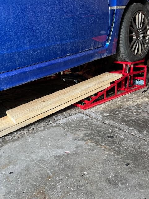 2PCS 5T 11060lbs Hydraulic Car Ramps, Heavy Duty Hydraulic Vehicle Ramps Lift Ramp, Portable Car Ramps for Oil Changes, Car Lifts for Home Garage, Vehicle Auto Garage Repair, Mens Gifts Ideas customer photo 2