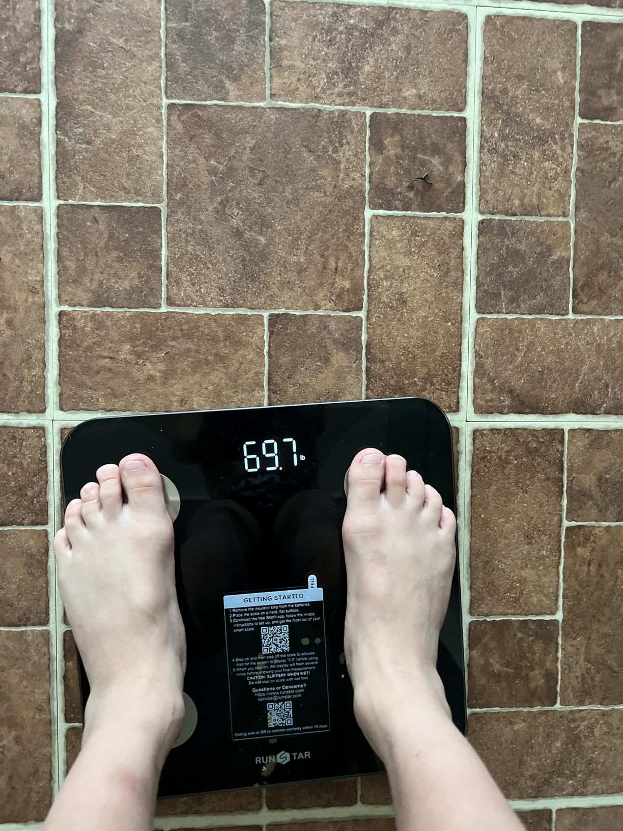 Scale for Body Weight and Fat Percentage, RunSTAR Digital Accurate Bathroom Smart Scale with Large Display, FSA&HSA Eligible 13 Body Composition Analyzer Sync App customer photo 1