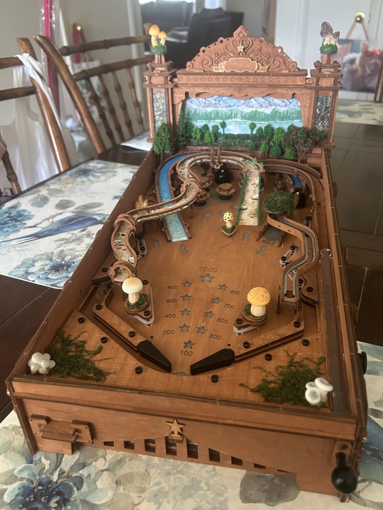 ROKR Miniature Pinball Machine-3D Wooden Puzzles for Adults-DIY Wood Model Kits for Adults-Toy Gifts for Ages 14 and Up customer photo 1