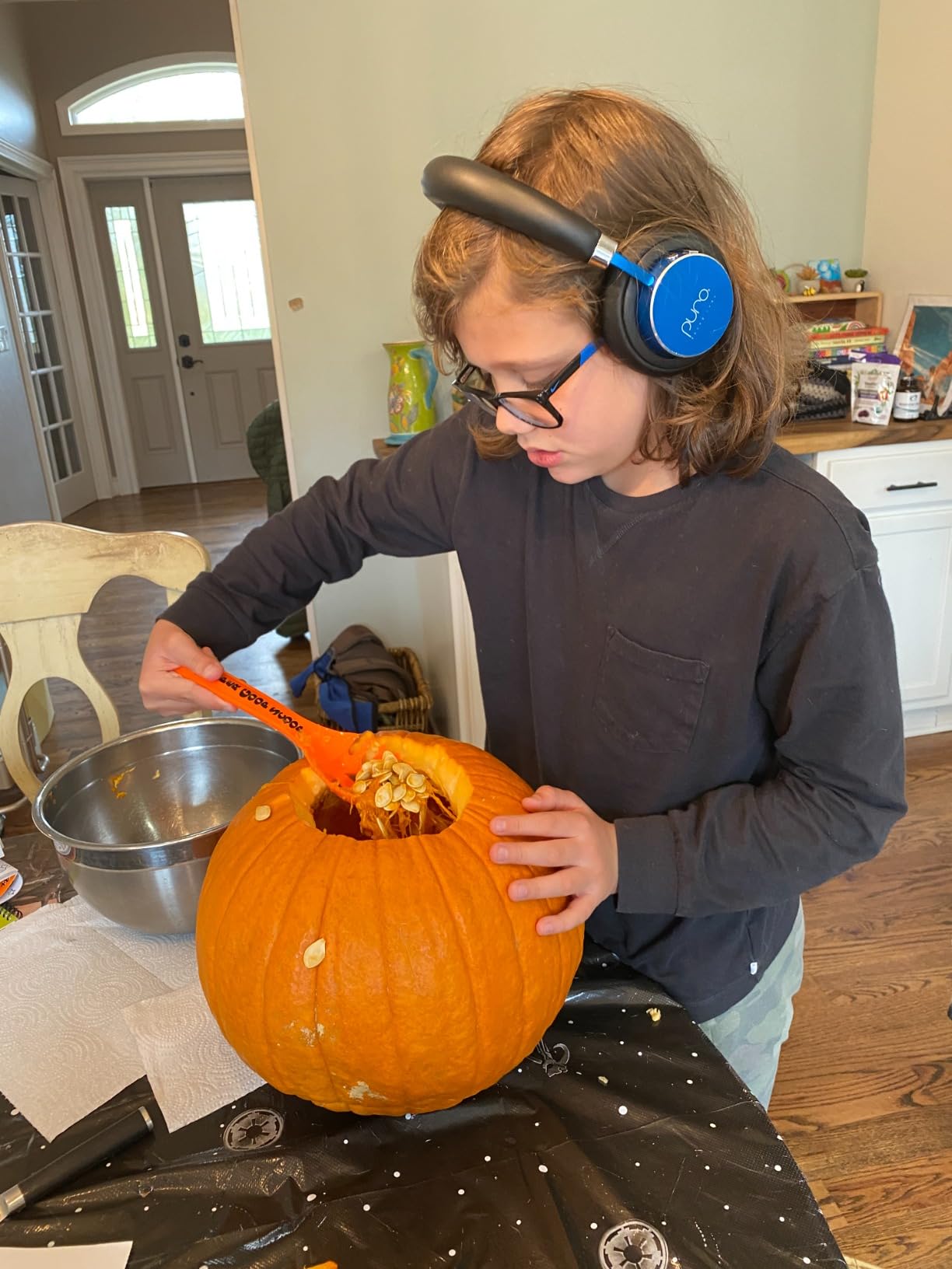 Puro Sound Labs BT2200 Plus - Kids Wireless Headphones, Volume-Limiting 85dB, Built-In Mic, Studio-Grade Sound, 20-Hour Battery Life, Comfortable Fit & Easy to Connect Kids Bluetooth Headphones, Blue customer photo 1