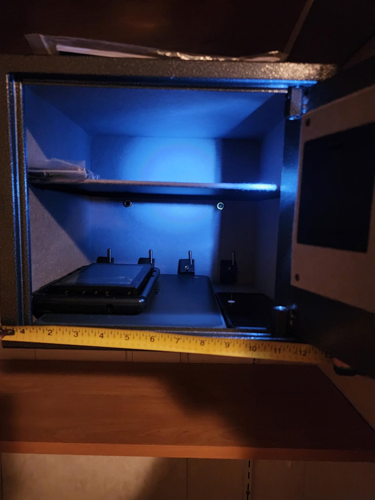 Billconch Smart Gun Safe for Multiple Pistols - Automatic Lock Safe Box | Biometric Handgun Safe with LCD Display/Voice Guide customer photo 2