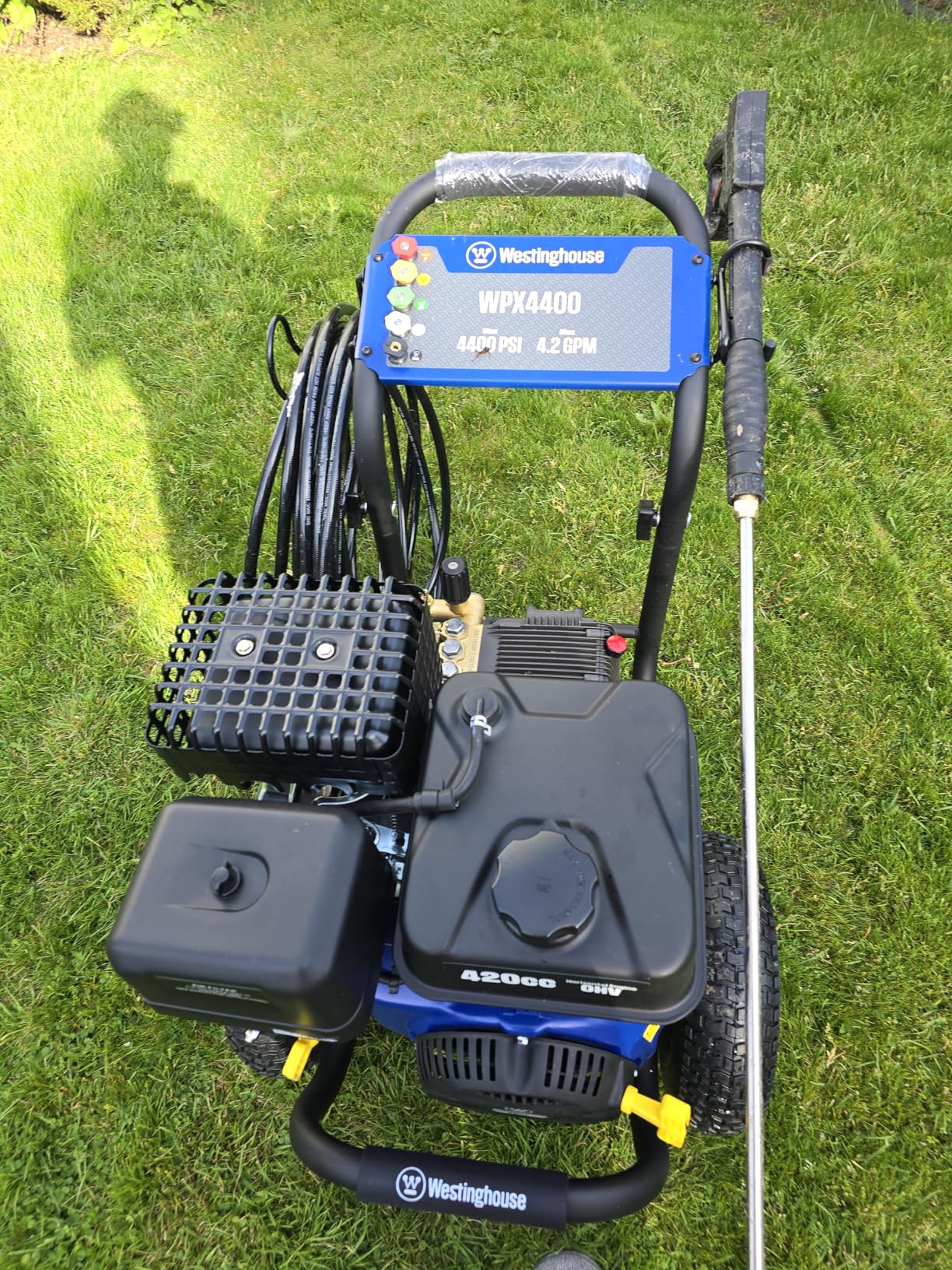Westinghouse WPX4400 Gas Pressure Washer, 4400 PSI and 4.2 GPM, Spray Gun and Wand, 5 Nozzle Set, for Cars/Fences/Driveways/Homes/Patios/Furniture customer photo 2