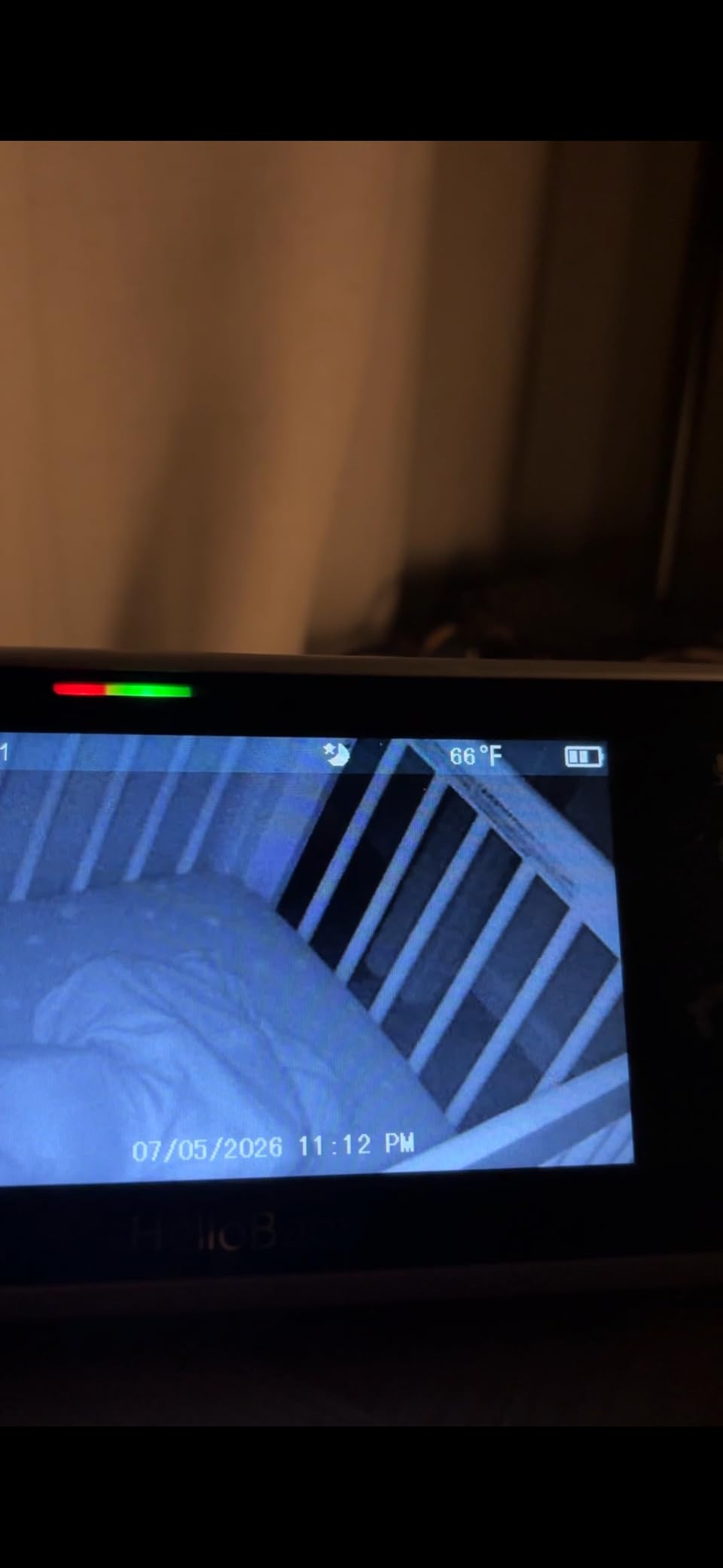 HelloBaby Upgrade 5'' Baby Monitor with 30-Hour Battery, 2 Cameras Pan-Tilt-Zoom, 1000ft Range Video Audio Baby Monitor No WiFi, VOX, Night Vision, 2-Way Talk, 8 Lullabies and Temperature customer photo 2