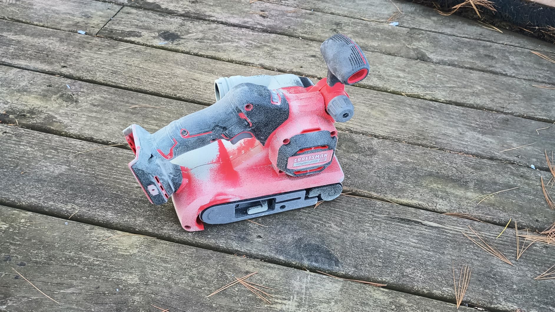 CRAFTSMAN V20* Brushless Rp Belt Sander (CMCW223B) customer photo 1