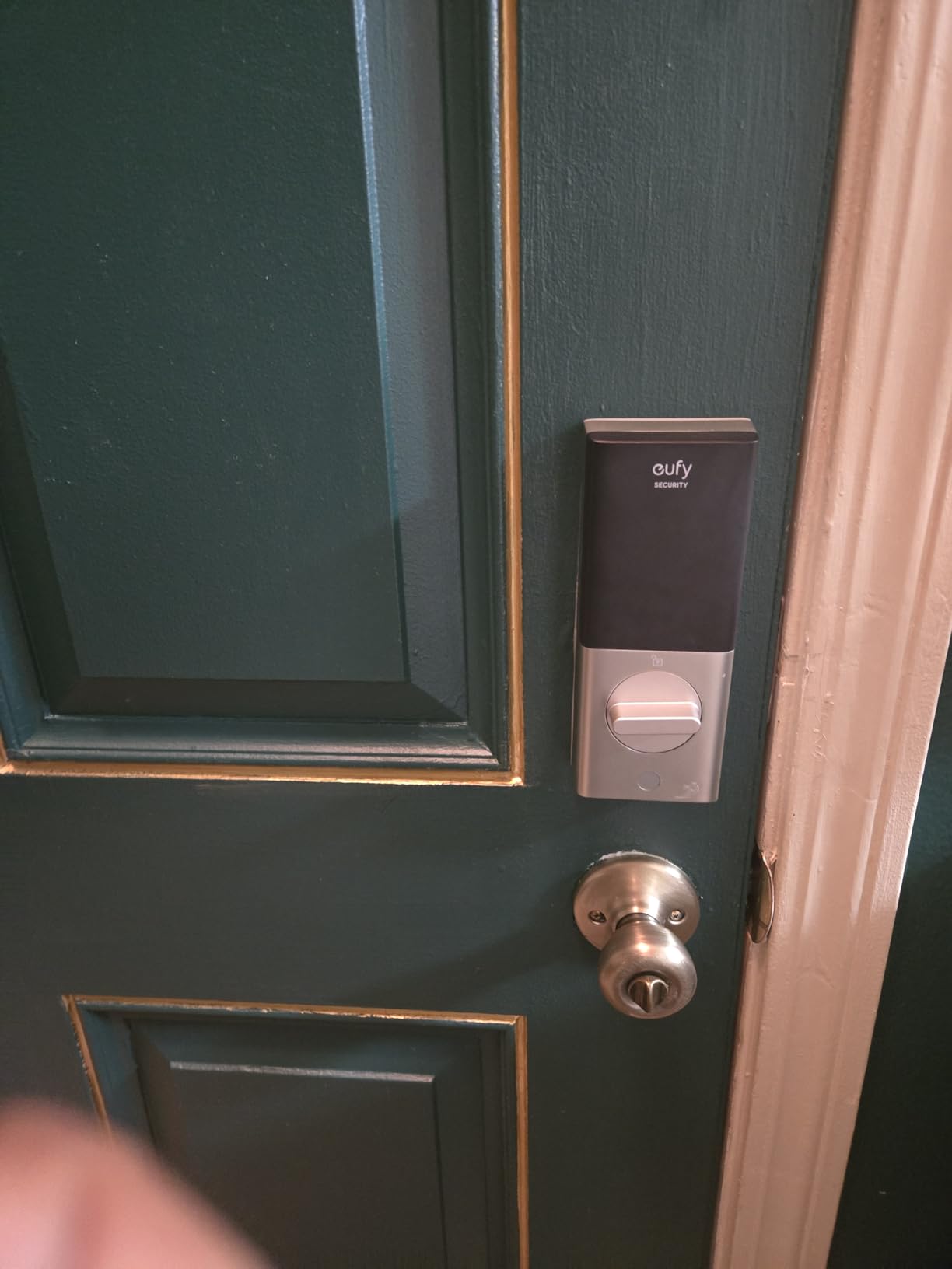 eufy Security Smart Lock C220, Fingerprint Keyless Entry Door Lock, Built-in Wi-Fi, App Remote Control, Front Door Smart Lock Deadbolt, 8 Months Battery, Reliable Power, IP53 Waterproof, BHMA Grade 3 customer photo 1
