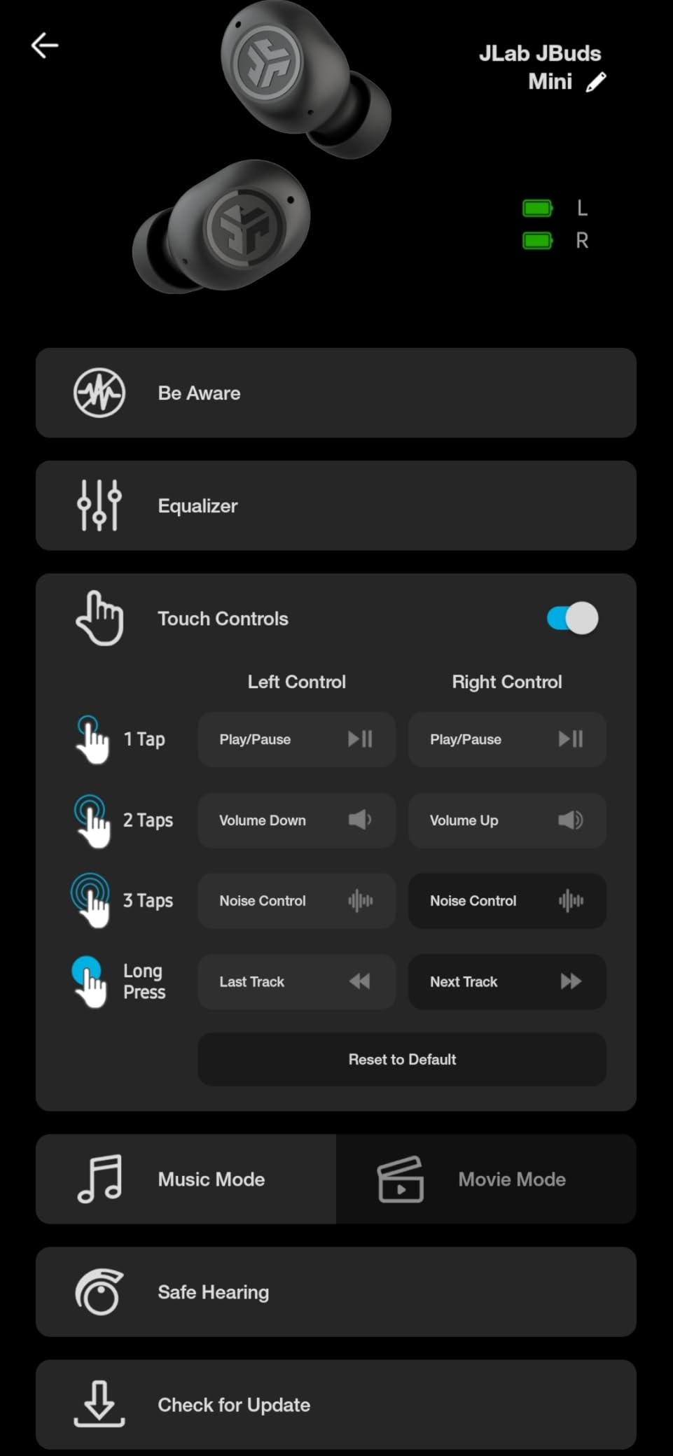 JBuds Mini True Wireless Bluetooth Earbuds + Charging Case, Charcoal Black, IP55 Sweat and Dust Proof, Bluetooth Multipoint, Be Aware Audio, 3 EQ Sound Settings, Crystal Clear Calls customer photo 2