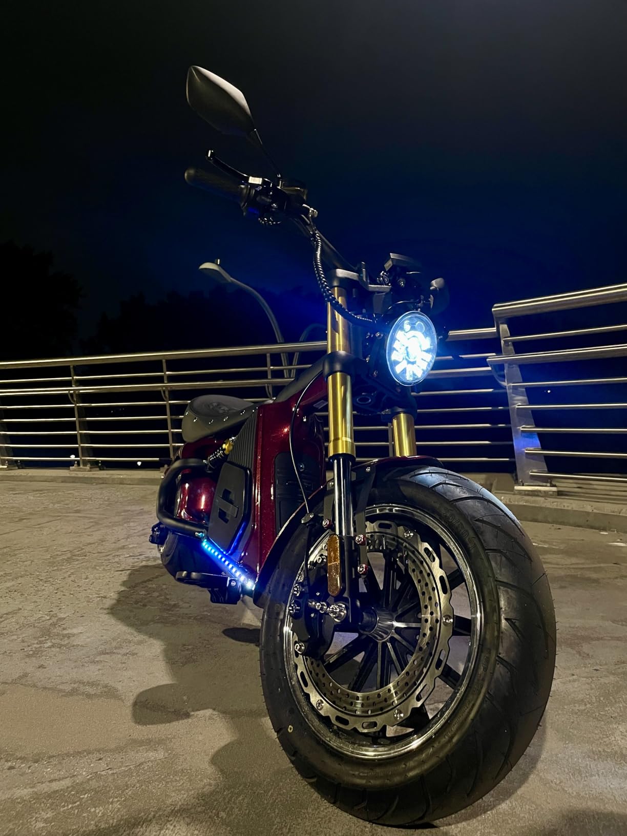 eAhora 4000W M8S Electric Motorcycle for Adults,72V 35Ah Lithium Battery 87 Miles Long Range, Full Suspension Dual Hydraulic Brakes,IP6 Color LCD Display Street Legal High Speed Bike customer photo 2
