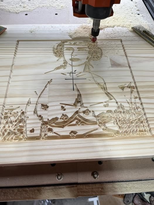 VEVOR CNC Router Machine, 300W, 3 Axis GRBL Control Wood Engraving Carving Milling Machine Kit, 400 x 400 x 75 mm Working Area customer photo 1
