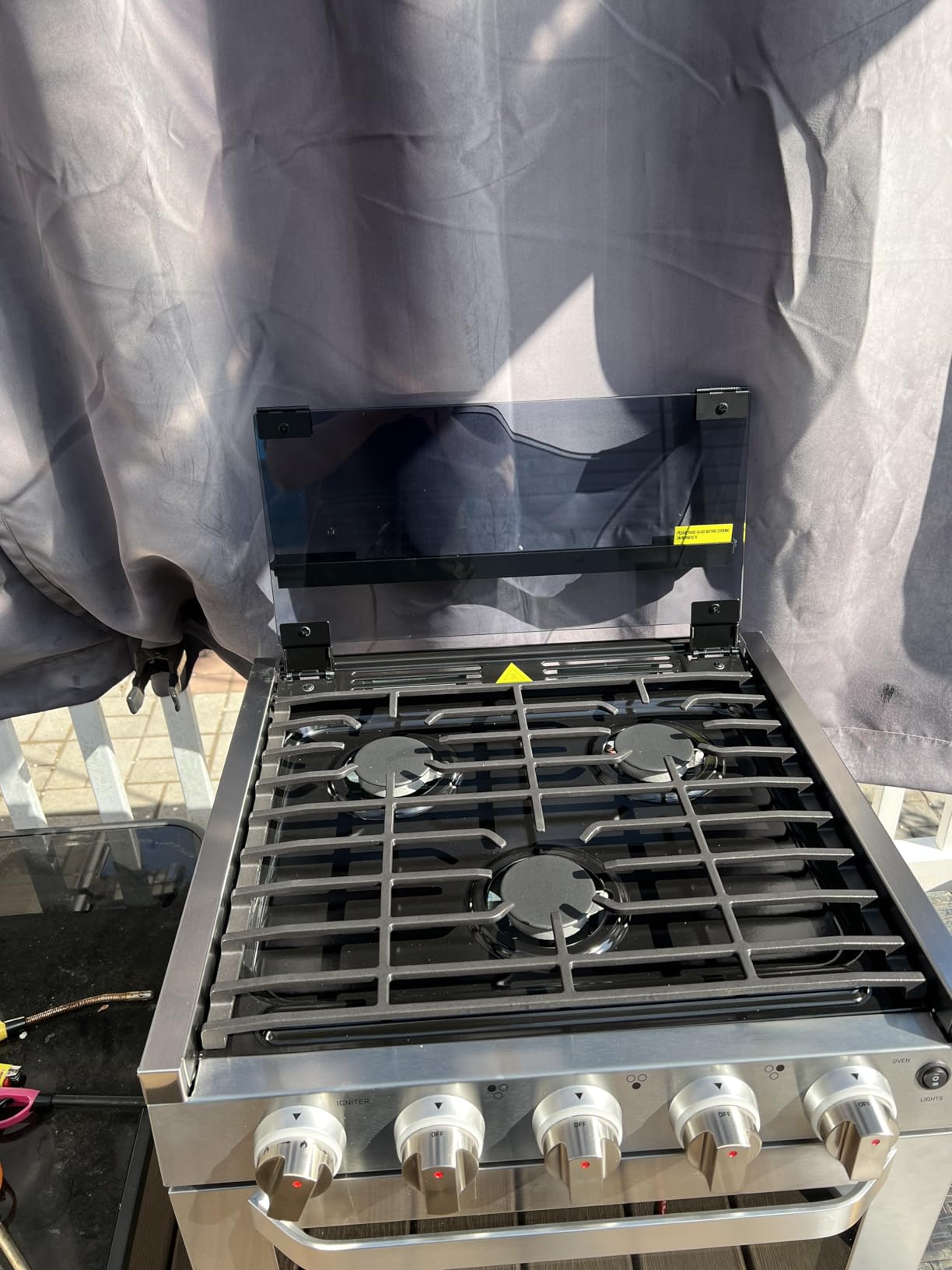 AMZCHEF 21 Inch RV Gas Range, 3 Burners 28,100 BTU Oven for RV/Camper/Trailer customer photo 2