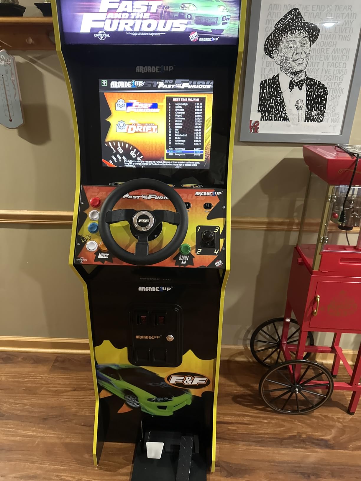 Arcade1Up The Fast and the Furious Deluxe Arcade Machine, Steering Wheel | Gaming Cabinet with 4-Position Gear Shift and Wi-Fi Leaderboards customer photo 1