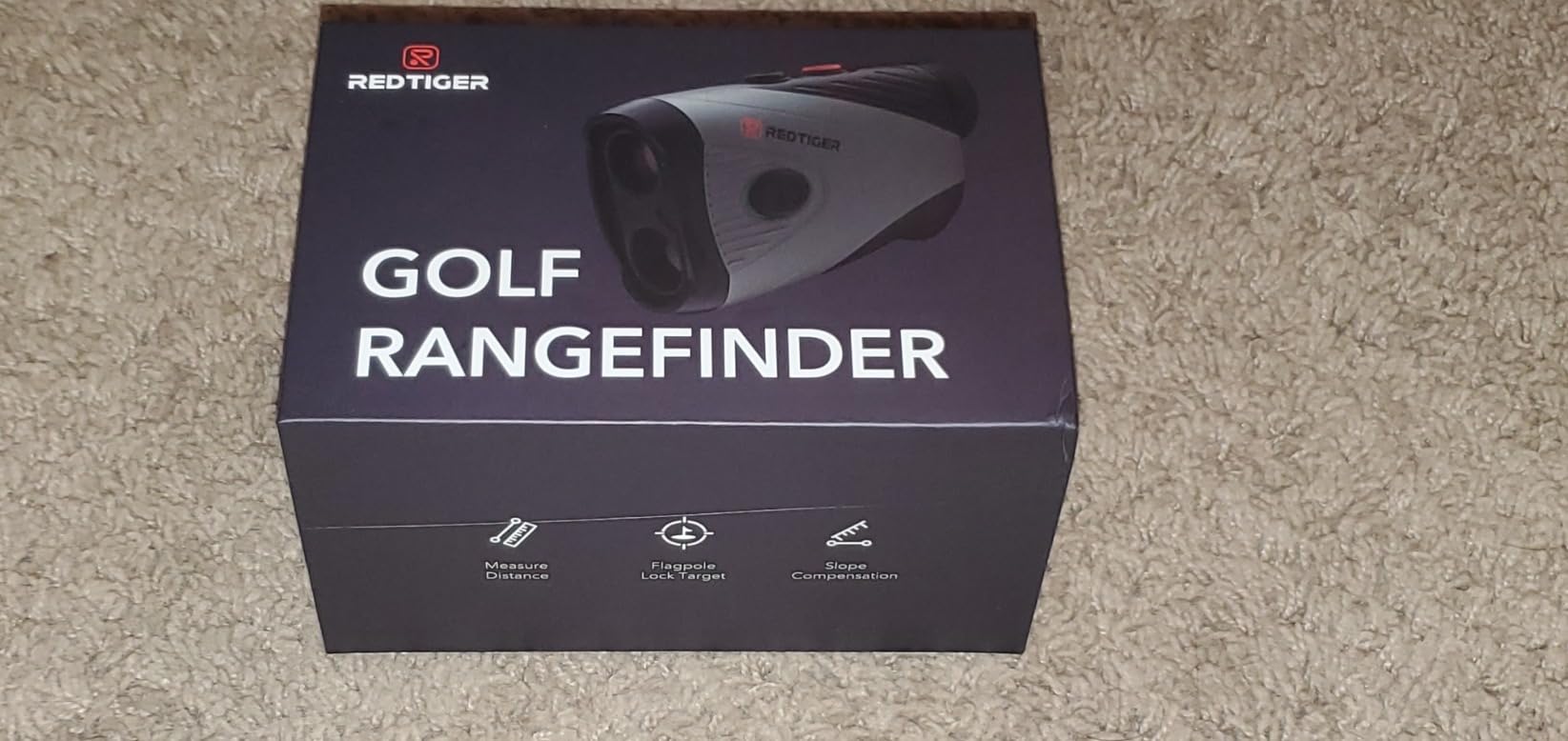 REDTIGER Golf Range Finder, 7X Magnification 1200 Yards with Slope,Magnetic | Flag Pole Lock with Vibration, IP54 Water Resistant,Rechargeable,Magnetic Suction，GolfVue Series 1 pro,gray customer photo 2